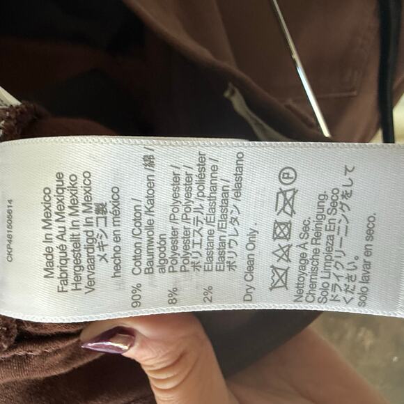 Madewell Denim Womens 28 Mid Rise Kick Out Jeans Coated Brown Stretch Bootcut - Picture 9 of 10